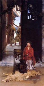 Sir Lawrence Alma Tadema œuvres - Le Chemin vers le Temple romantique Sir Lawrence Alma Tadema
